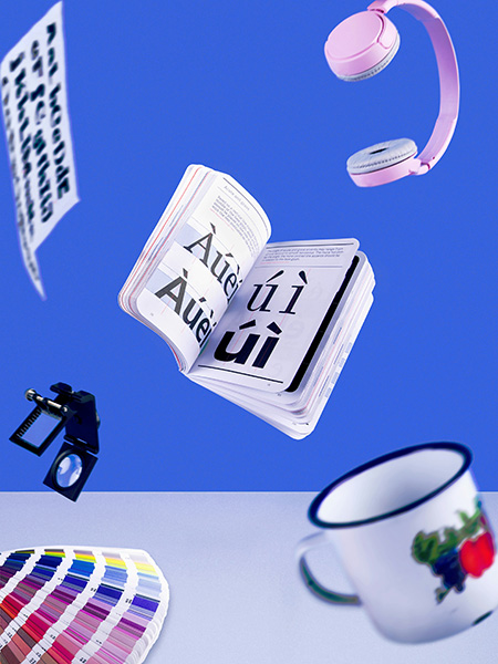 Book flying through the air
